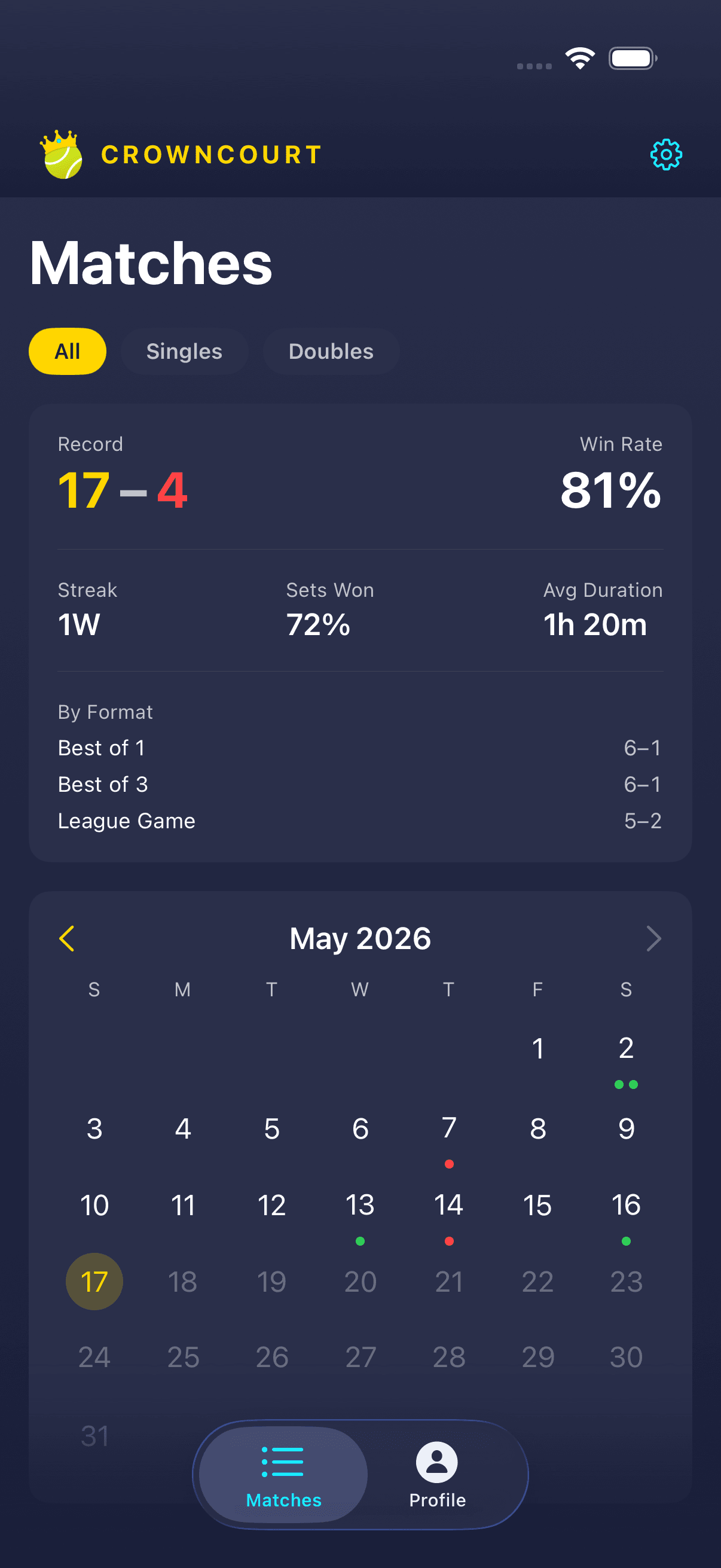 Match History